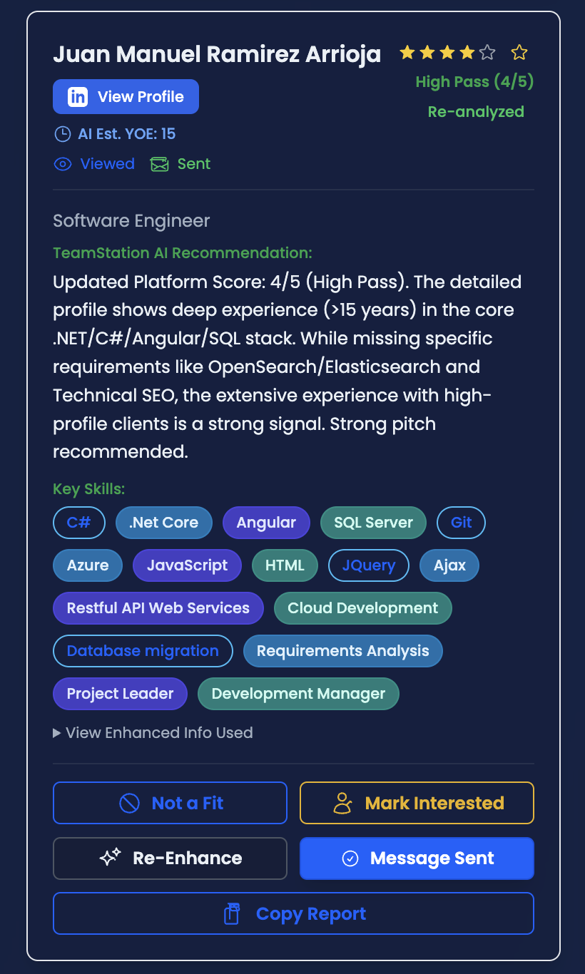 Hire the best Nearshore Developers with top predictable modeling from TeamStation AI